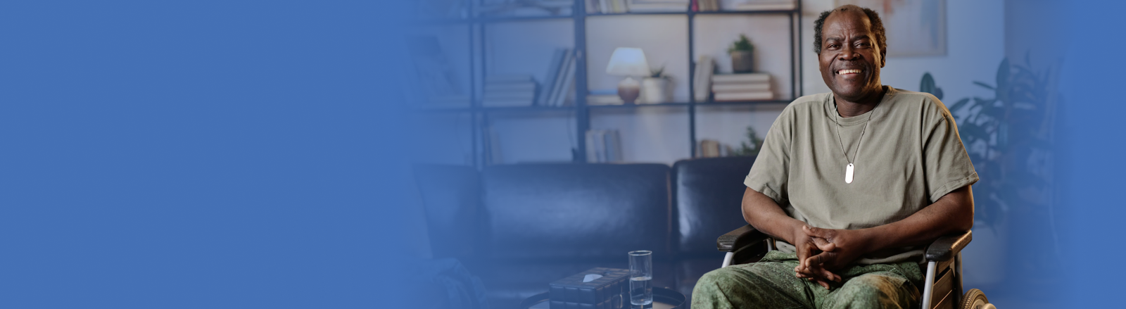 Woman hugging man with Down Syndrome